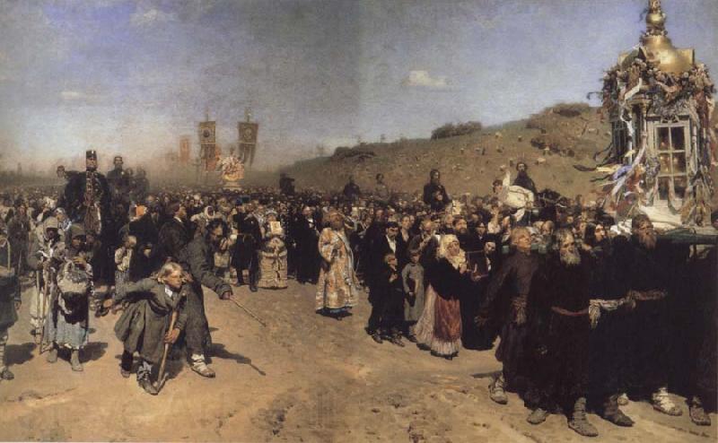 Ilya Repin Religious Procession in kursk province Germany oil painting art
